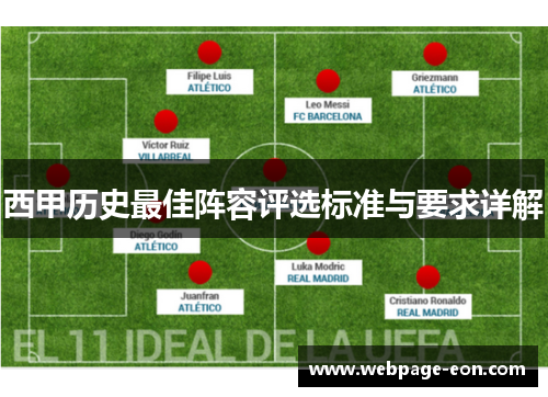 西甲历史最佳阵容评选标准与要求详解